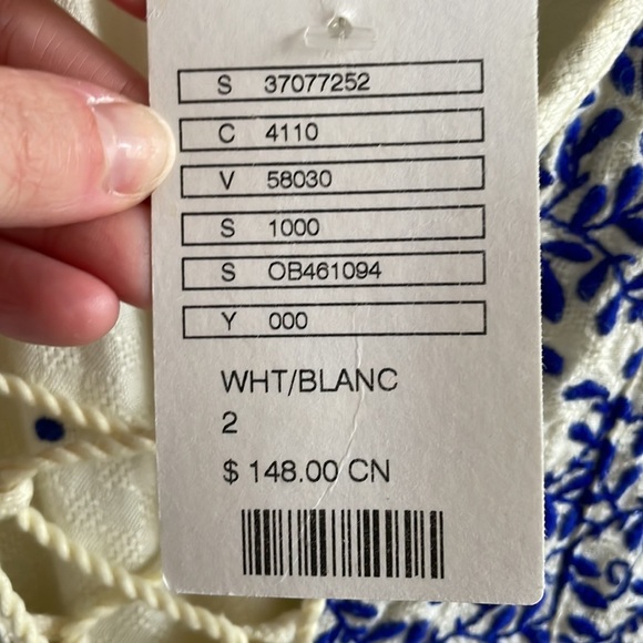 Anthropologie Libra Peasant Top by Vanessa Virginia NWT boho blouse - Picture 5 of 5